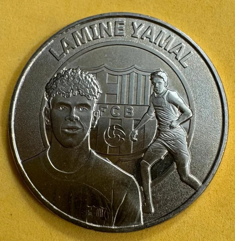 Lamine Yamal FC Barcelona Medalla Souvenir Sourvenir Medal FCB - Lamine Yamal